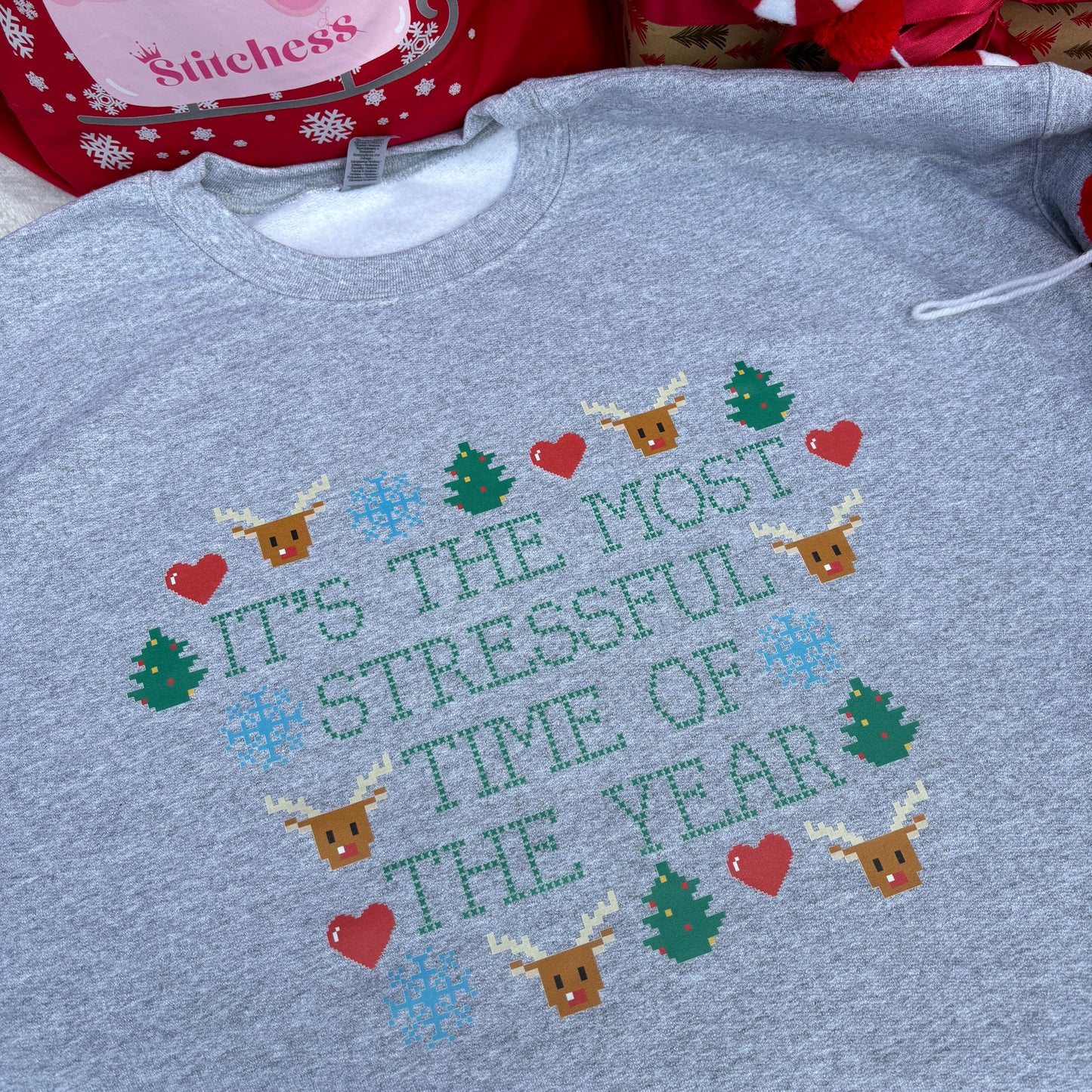 MOST STRESSFUL TIME OF THE YEAR CHRISTMAS PRINTED T-SHIRT/ SWEATSHIRT