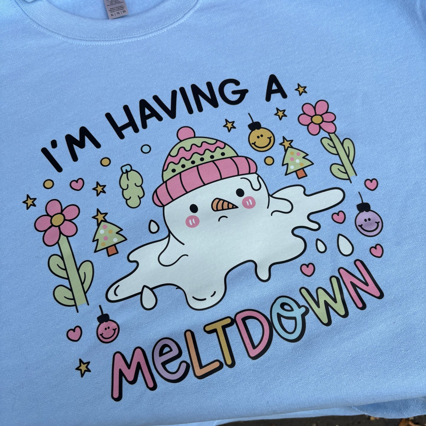 HAVING A MELTDOWN PRINTED T-SHIRT/ SWEATSHIRT