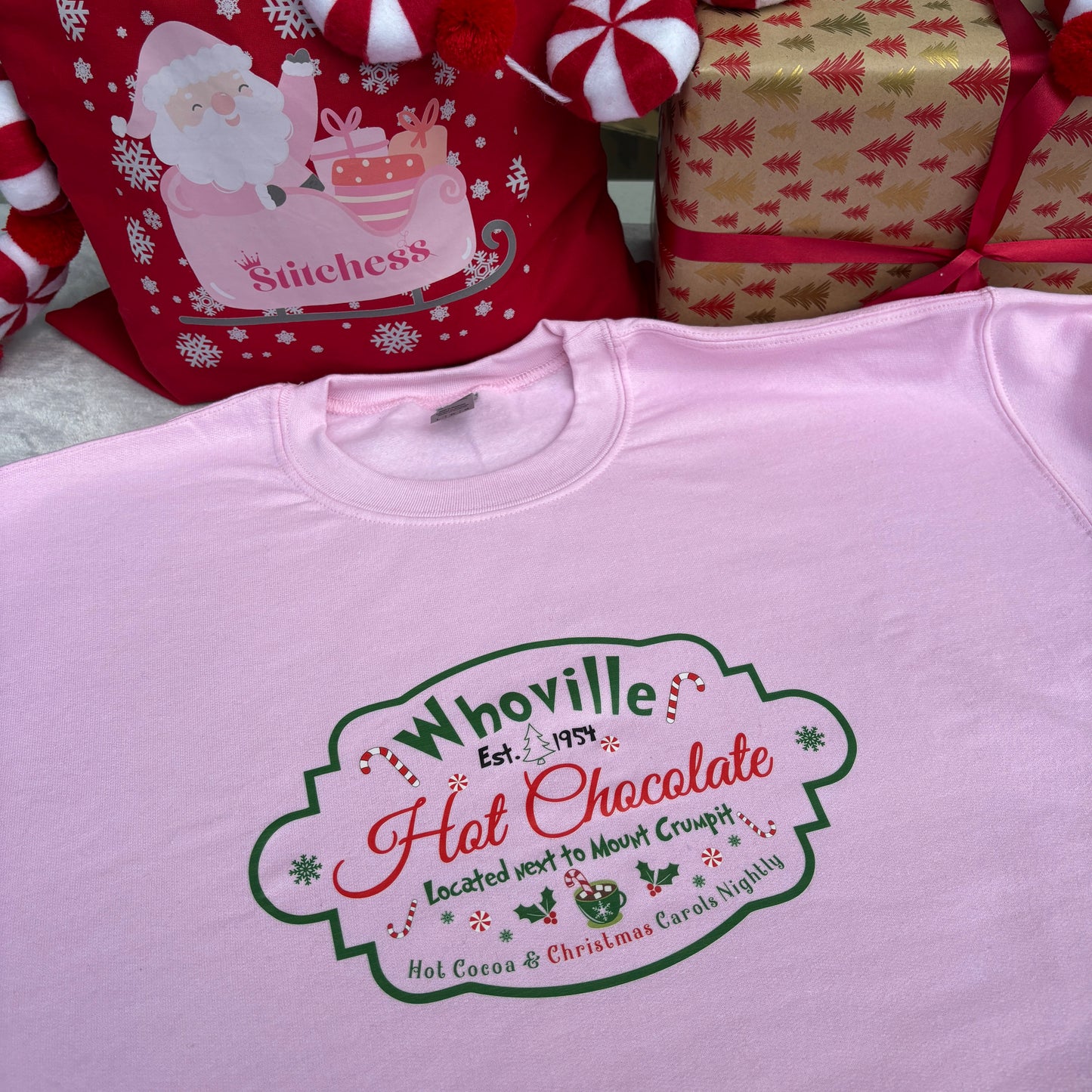 WHOVILLE HOT CHOCOLATE PRINTED T-SHIRT/ SWEATSHIRT