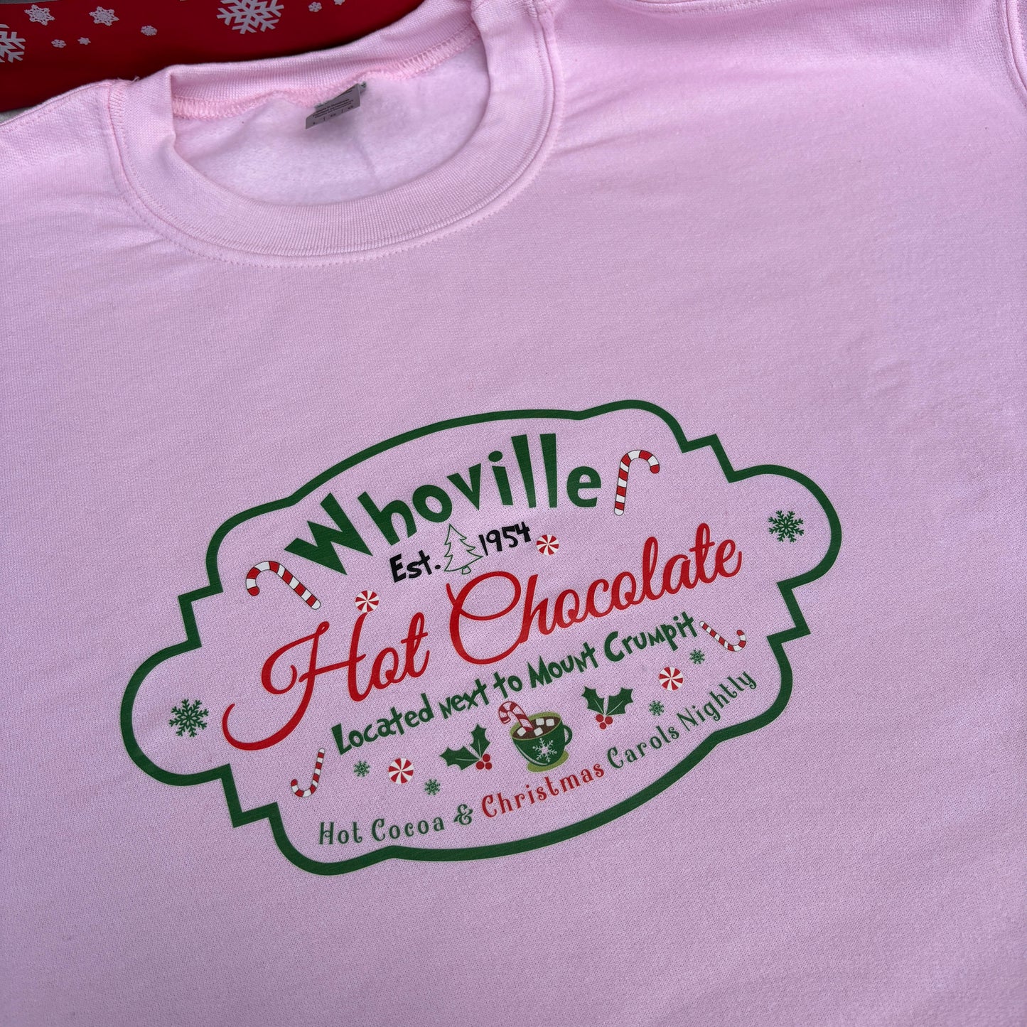 WHOVILLE HOT CHOCOLATE PRINTED T-SHIRT/ SWEATSHIRT