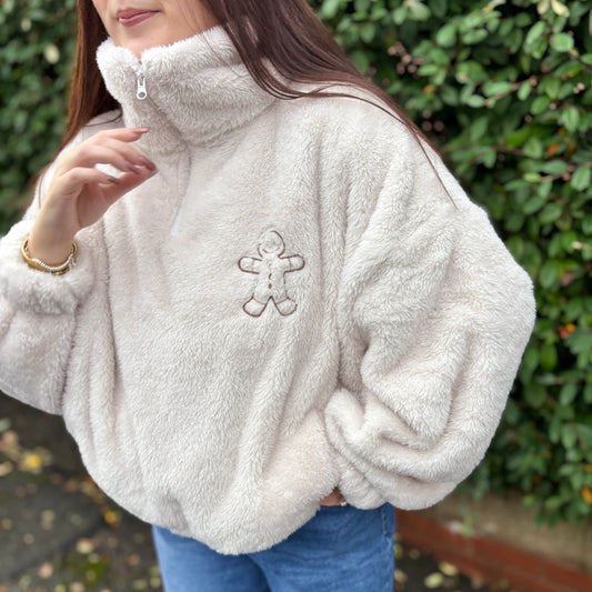 SUPER FLUFFY GINGERBREAD FLEECE