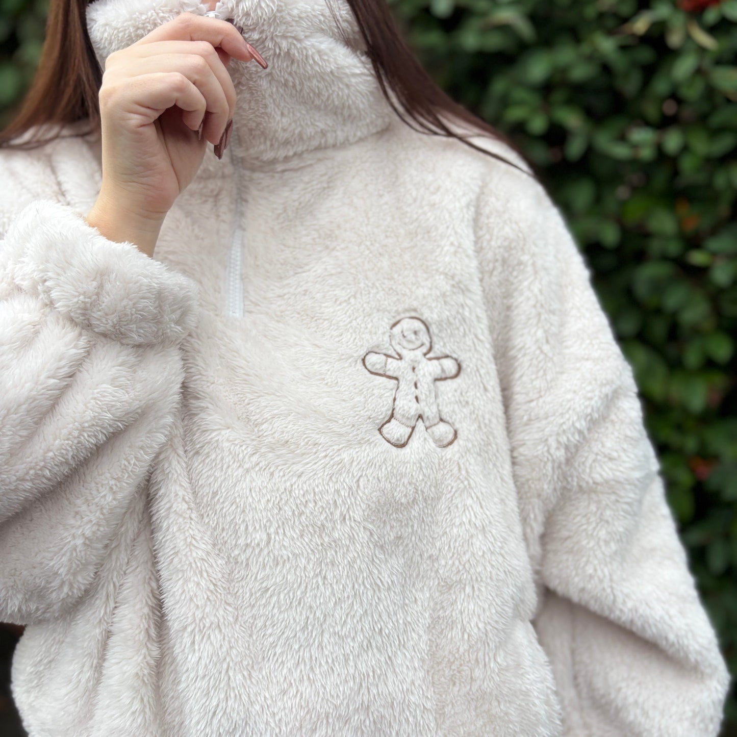 SUPER FLUFFY GINGERBREAD FLEECE