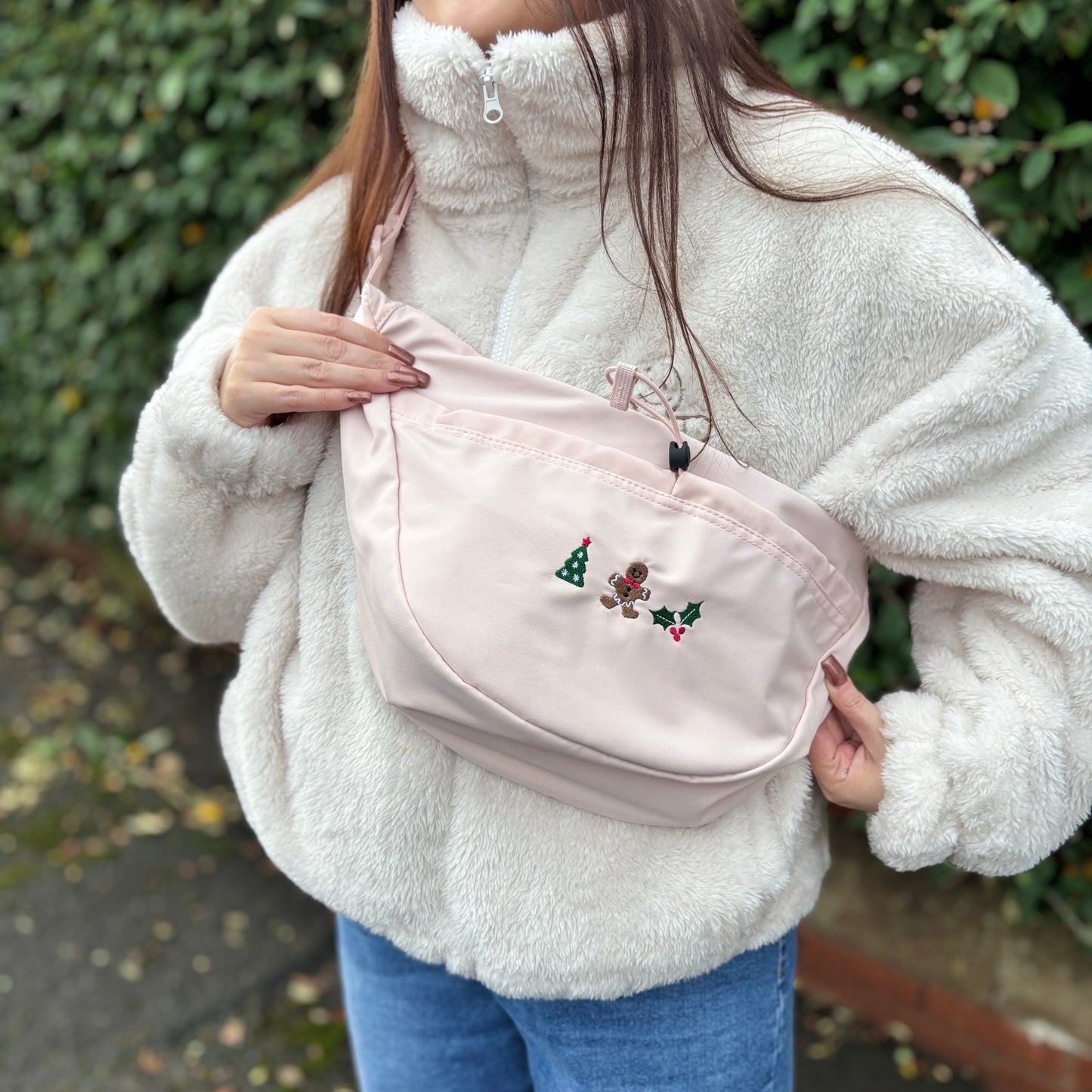 CHRISTMAS EMBROIDERED CROSSBODY BAG 💓