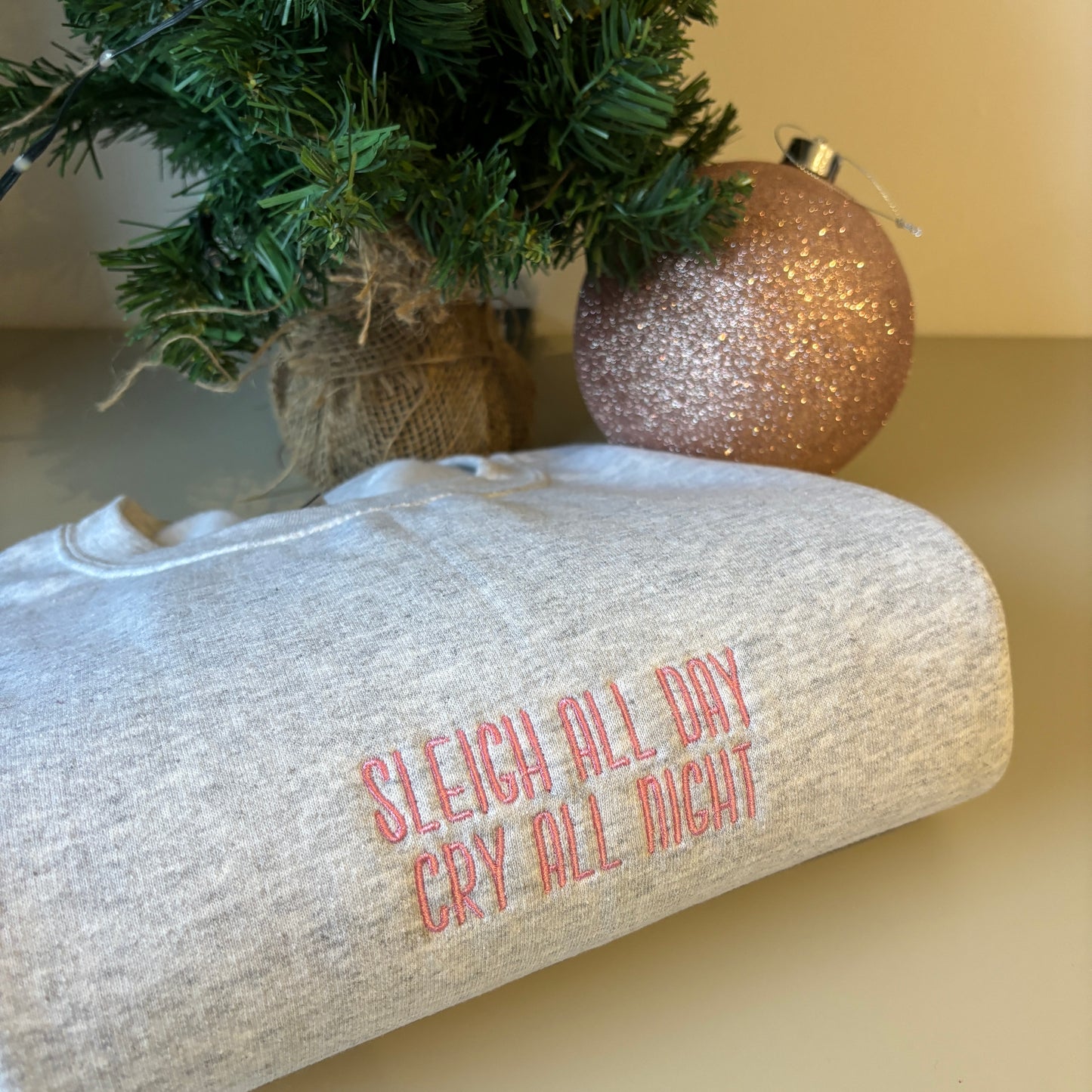 SLEIGH ALL DAY EMBROIDERED SWEATSHIRT