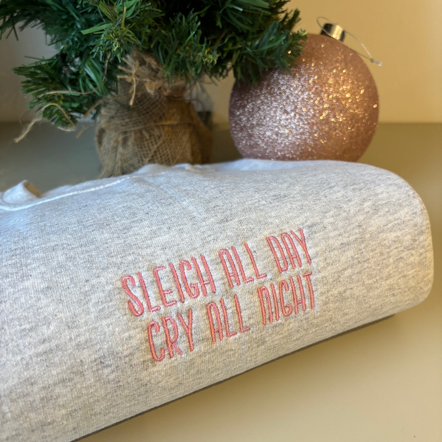 SLEIGH ALL DAY EMBROIDERED SWEATSHIRT