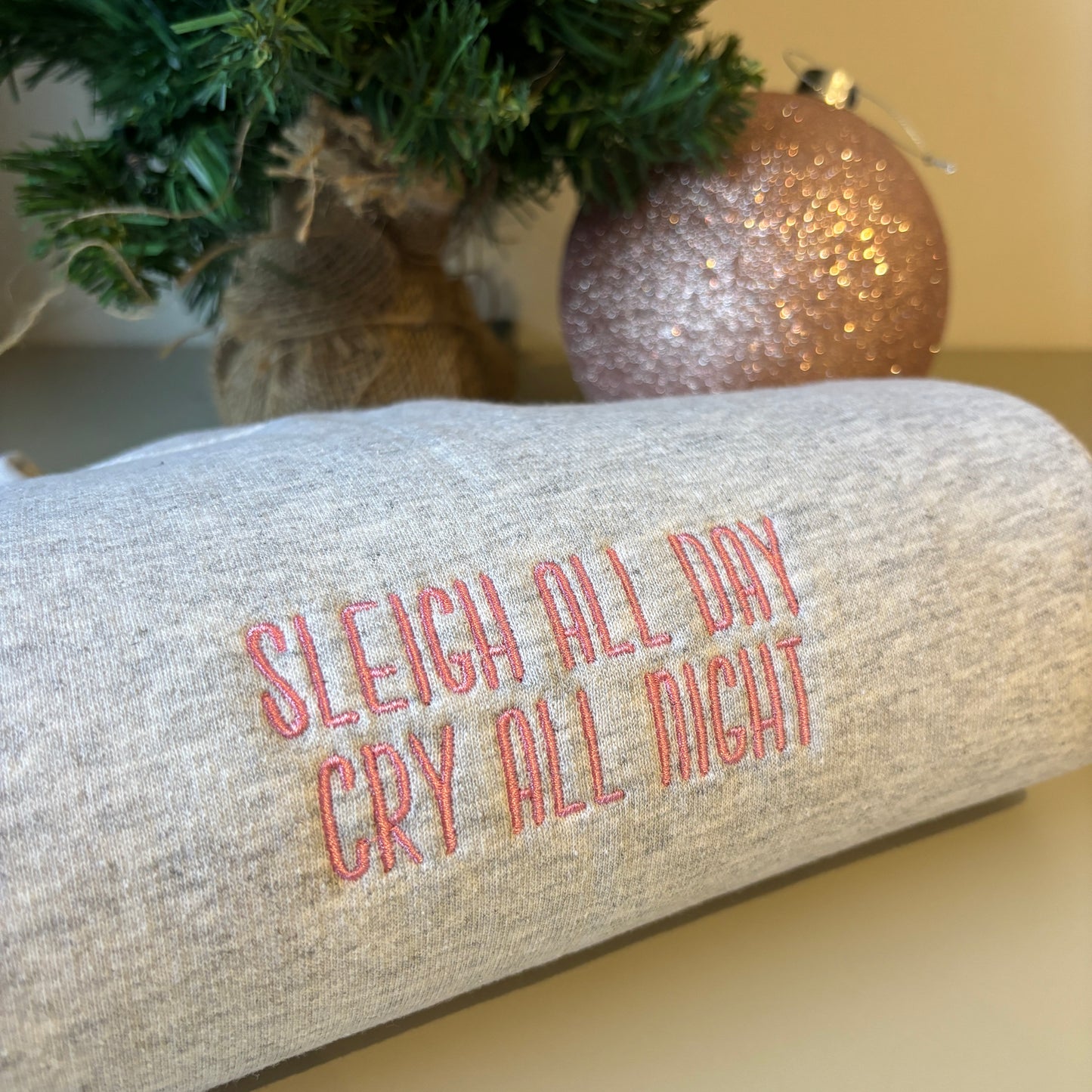 SLEIGH ALL DAY EMBROIDERED SWEATSHIRT