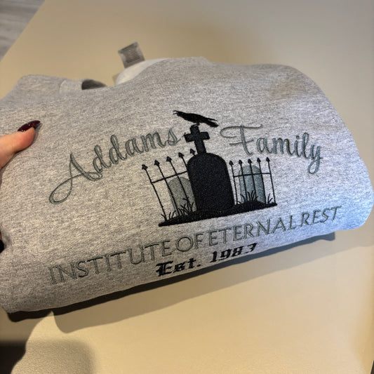 4XL MARL ADDAMS FAMILY EMBROIDERED SWEATSHIRT *SAMPLE*