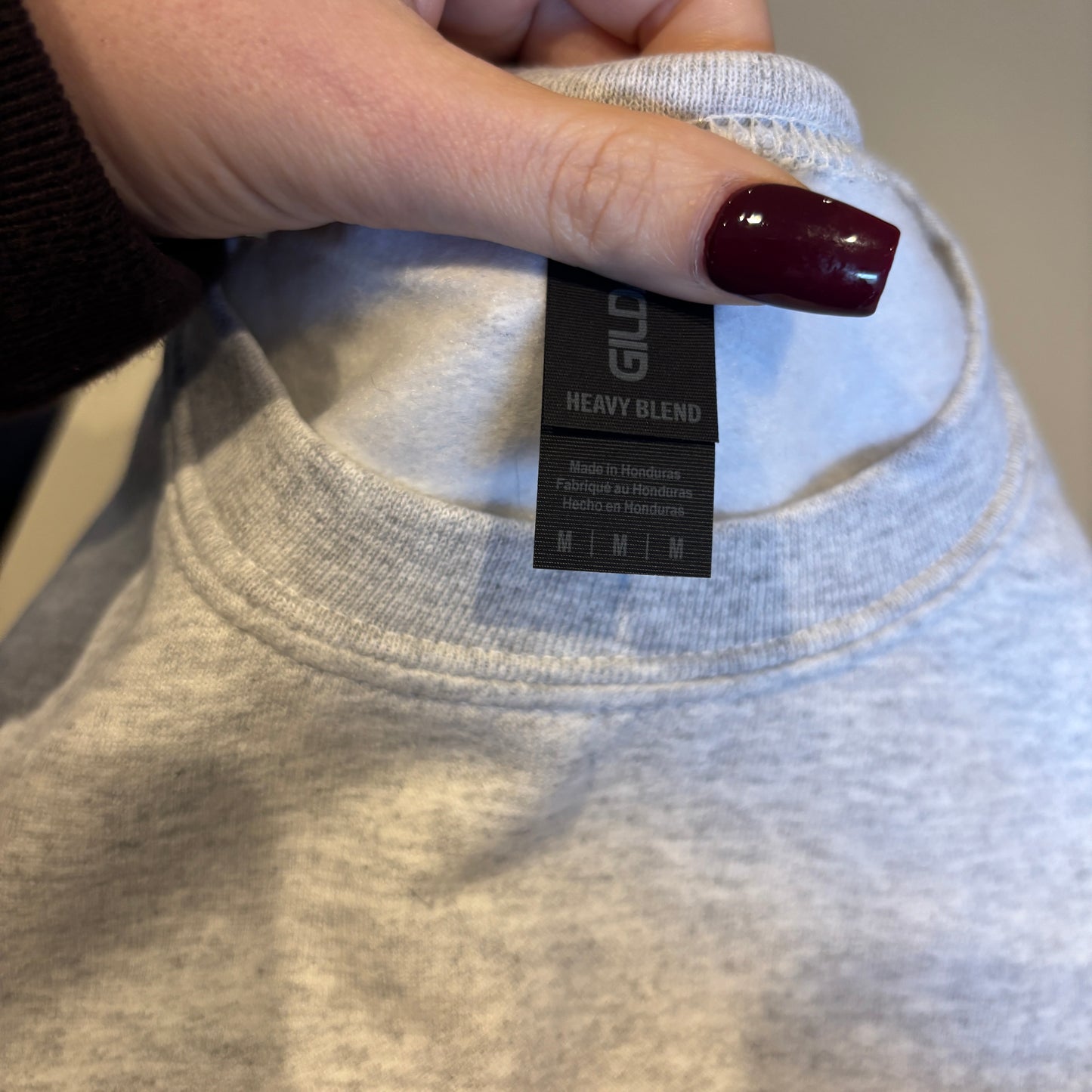 MEDIUM ASH FICTIONAL CHARACTERS EMBROIDERED SWEATSHIRT *SAMPLE*