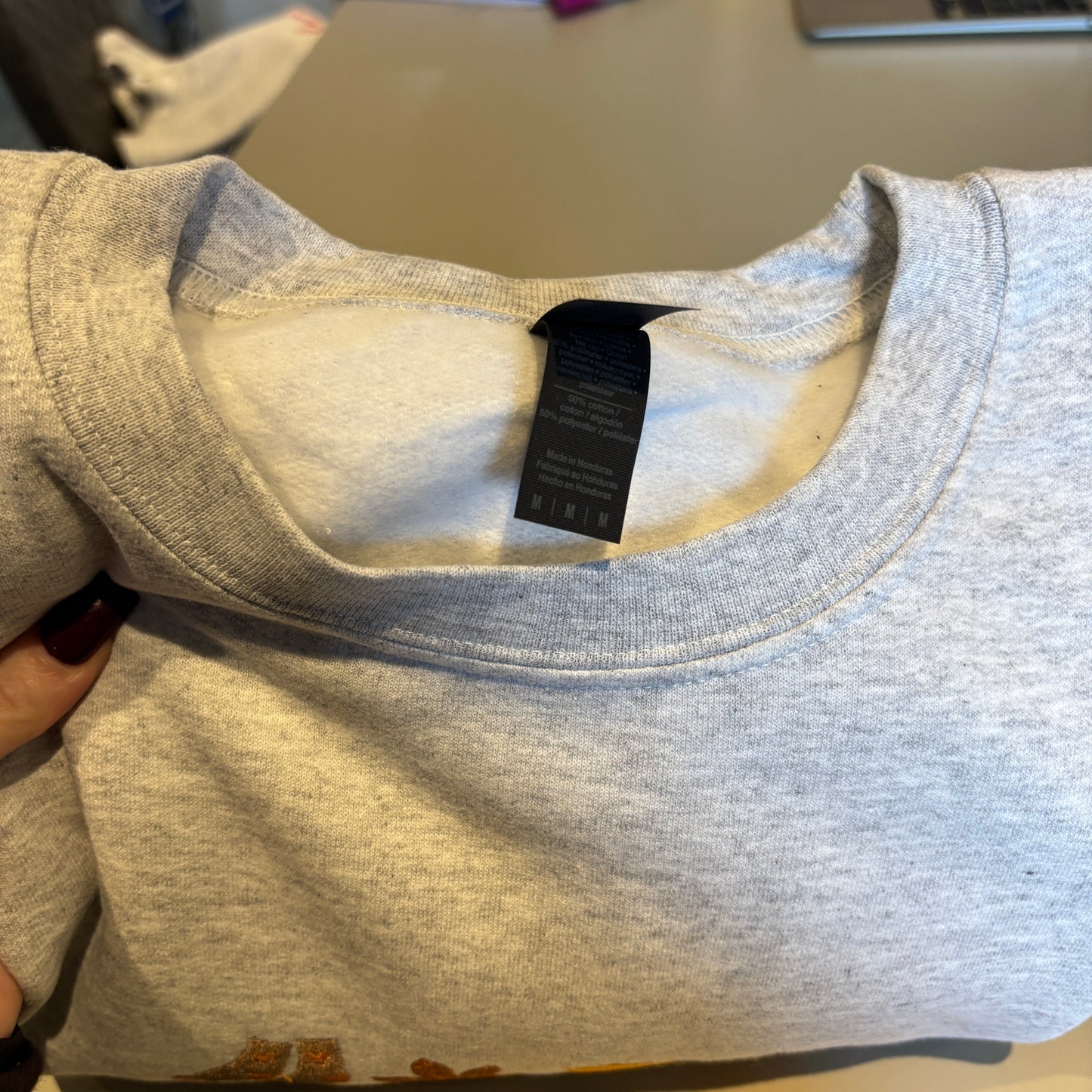 MEDIUM ASH I'M AN AUTUMN EMBROIDERED SWEATSHIRT *SAMPLE*