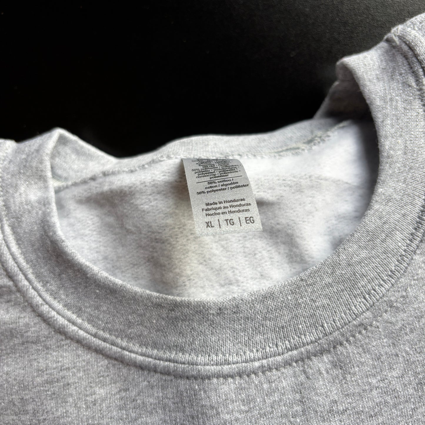 XL MARL LET ME CRY ABOUT IT FIRST EMBROIDERED SWEATSHIRT *SECONDS*