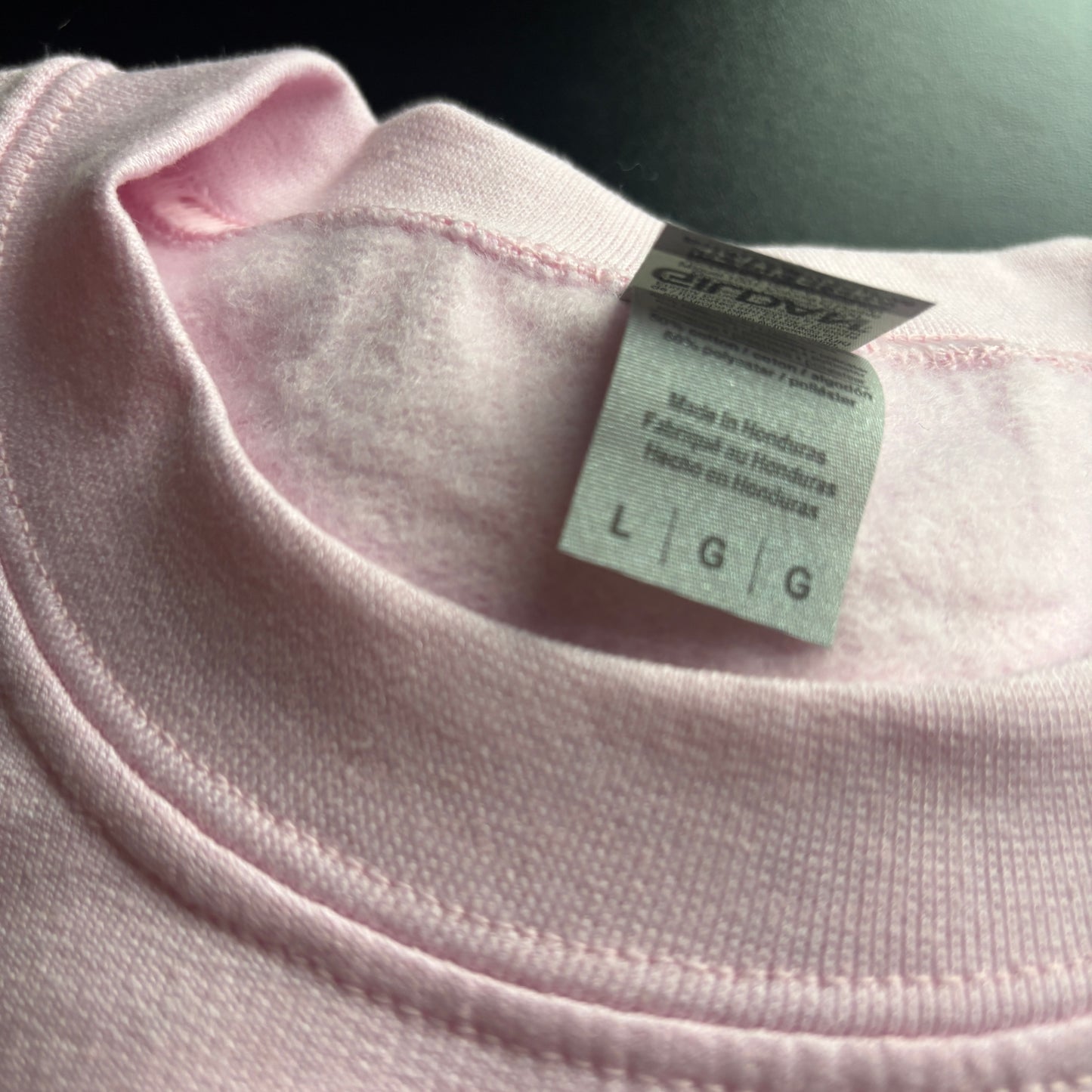 LARGE PINK LIMIT YOURSELF EMBROIDERED SWEATSHIRT *SECONDS*