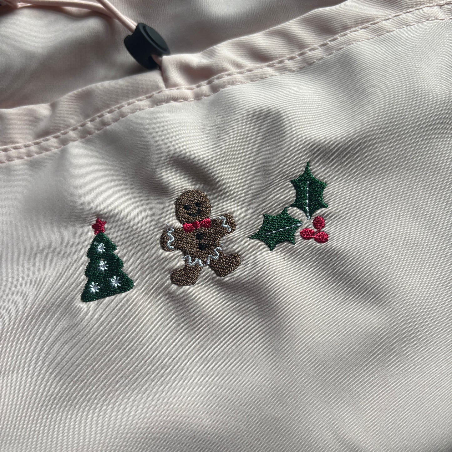 CHRISTMAS PINK EMBROIDERED CROSSBODY BAG *SAMPLE*