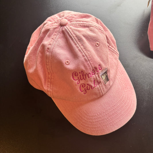 GILMORE GIRLS PINK EMBROIDERED CAP *SECONDS*
