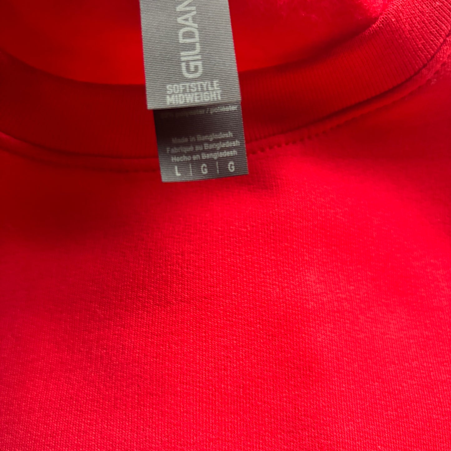 LARGE RED XMAS VHS SWEATSHIRT *SAMPLE*