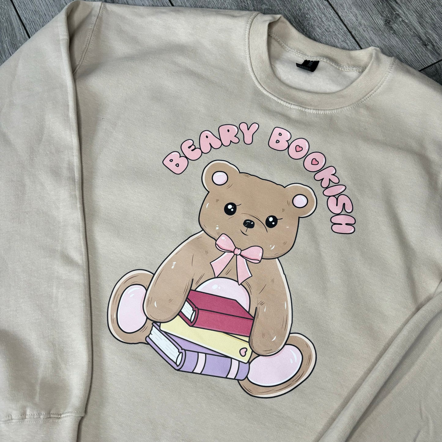 BEARY BOOKISH PRINTED T-SHIRT/SWEATSHIRT