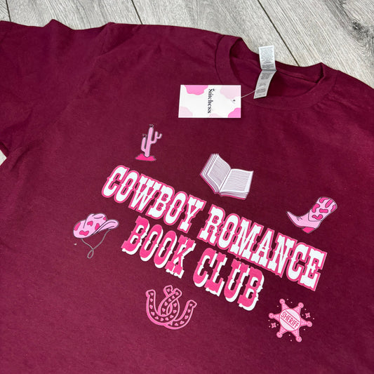 COWBOY ROMANCE BOOK CLUB PRINTED T-SHIRT/SWEATSHIRT