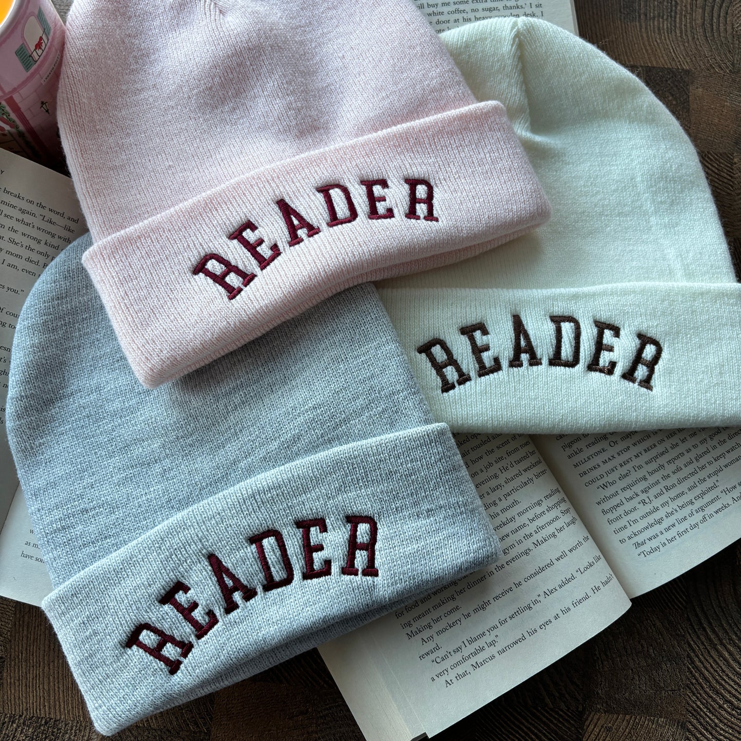 READER EMBROIDERED BEANIE