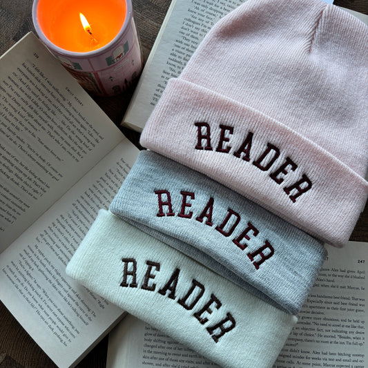 READER EMBROIDERED BEANIE